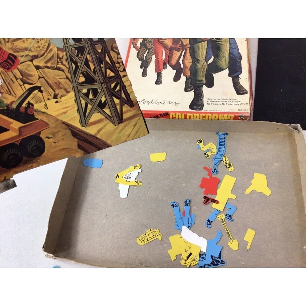 GI Joe Adventure Colorforms Play Set Vintage 1973 Collection